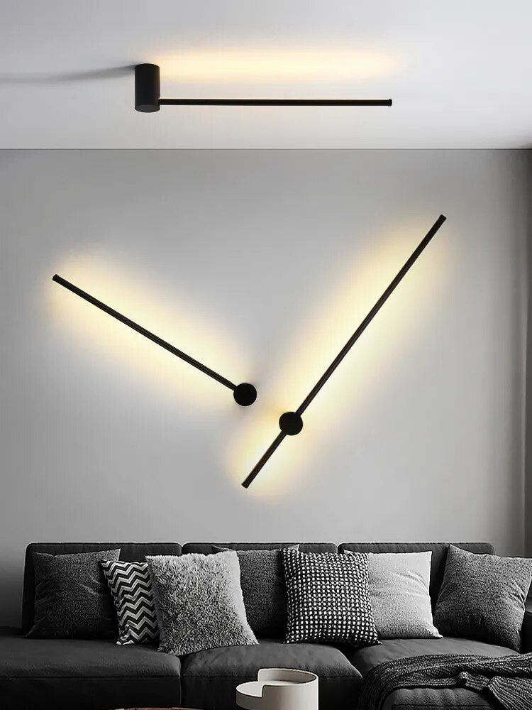 Applique murale minimaliste à longue bande - vue 5 sur 12