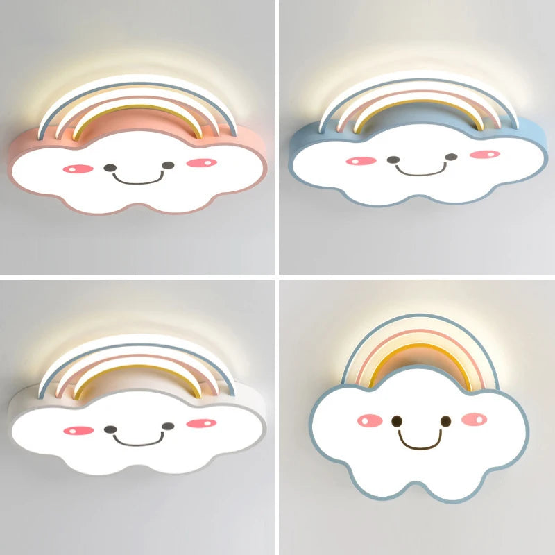 lustre nordique pour chambre d'enfants avec lumières led - vue 7 sur 12