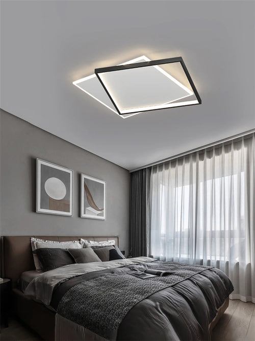 Modern minimalist LED chandelier for indoor decor - vue 4 sur 8