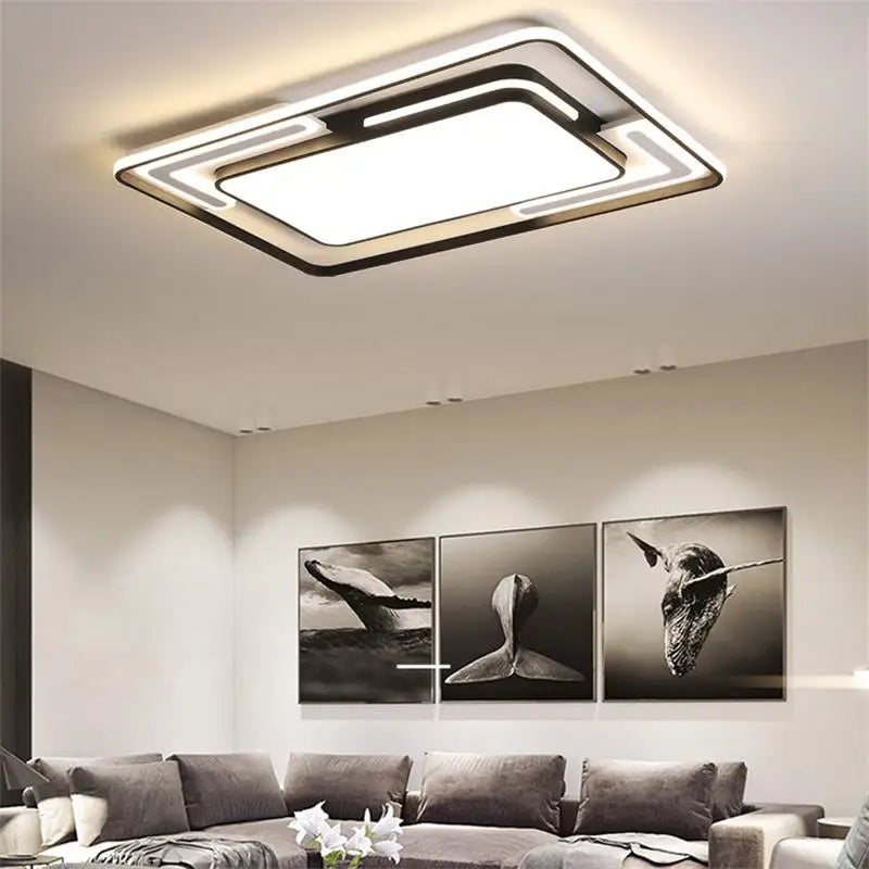 plafonnier luminaire contemporain géométrique pour éclairage intérieur - vue 5 sur 9