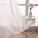 Voilage tulle rayé style art deco europeen