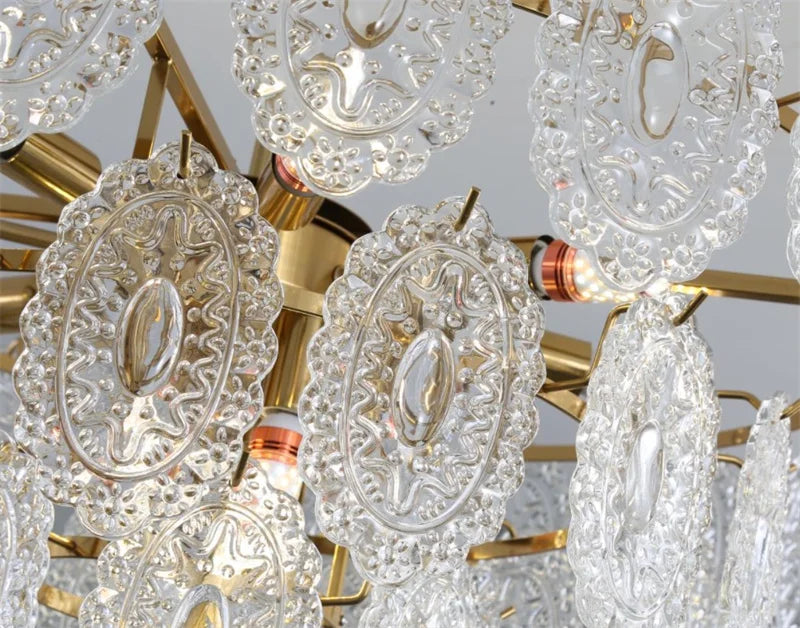 lustre en cristal moderne design luxe pour une ambiance élégante - vue 6 sur 15
