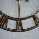 horloge murale design moderne en métal style 3D