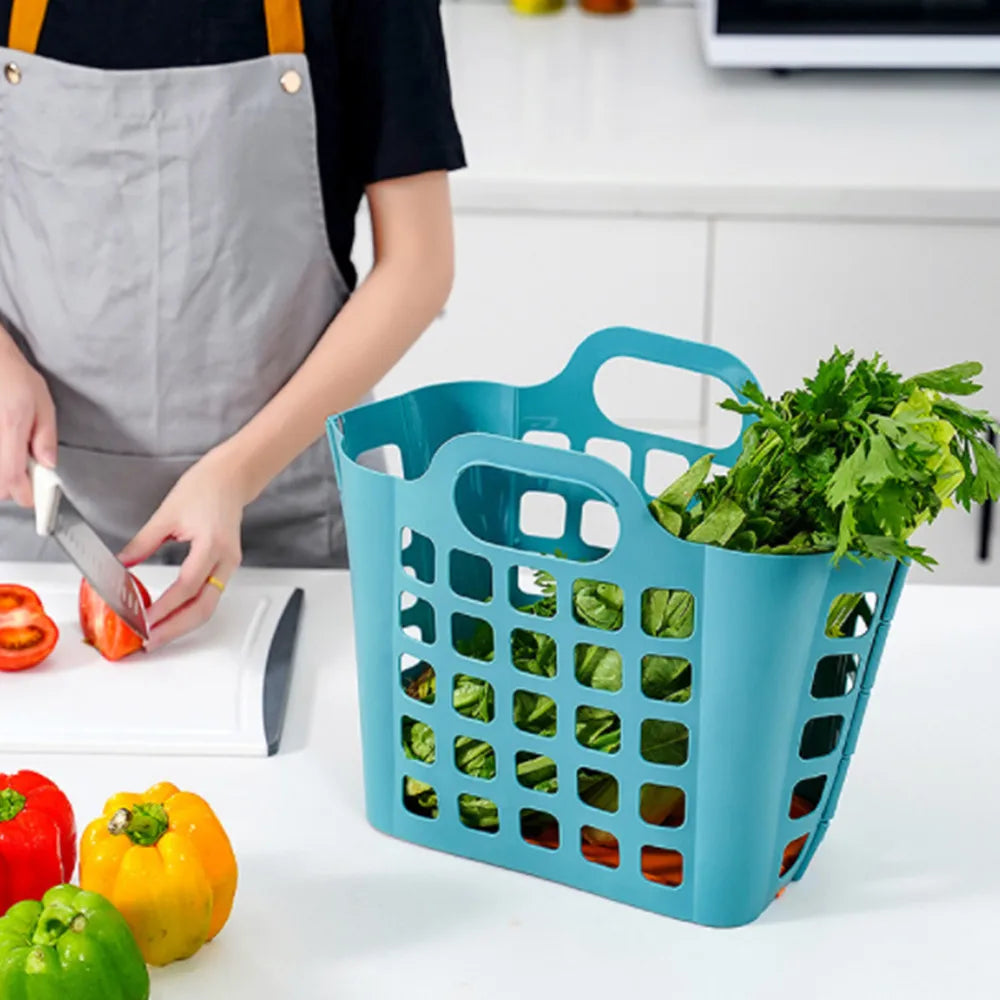 panier à linge pliable mural pour rangement de vêtements - vue 6 sur 9