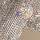 lustre rétro vintage en aluminium avec chaîne dorée et chromée