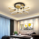 plafonnier moderne en pétale d'or pour intérieur décoratif