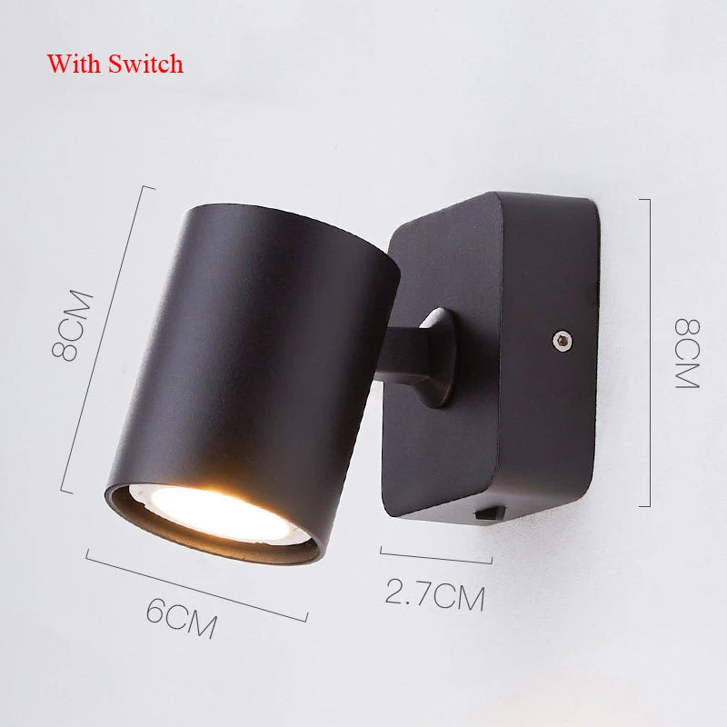applique murale led pliable rotative style moderne pour hôtel