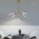 Minimalist floral design LED pendant chandelier