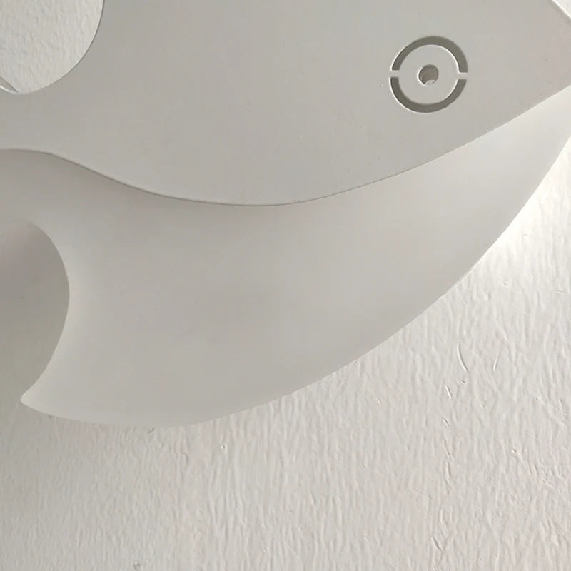 applique murale led créative en acrylique forme poisson pour enfants