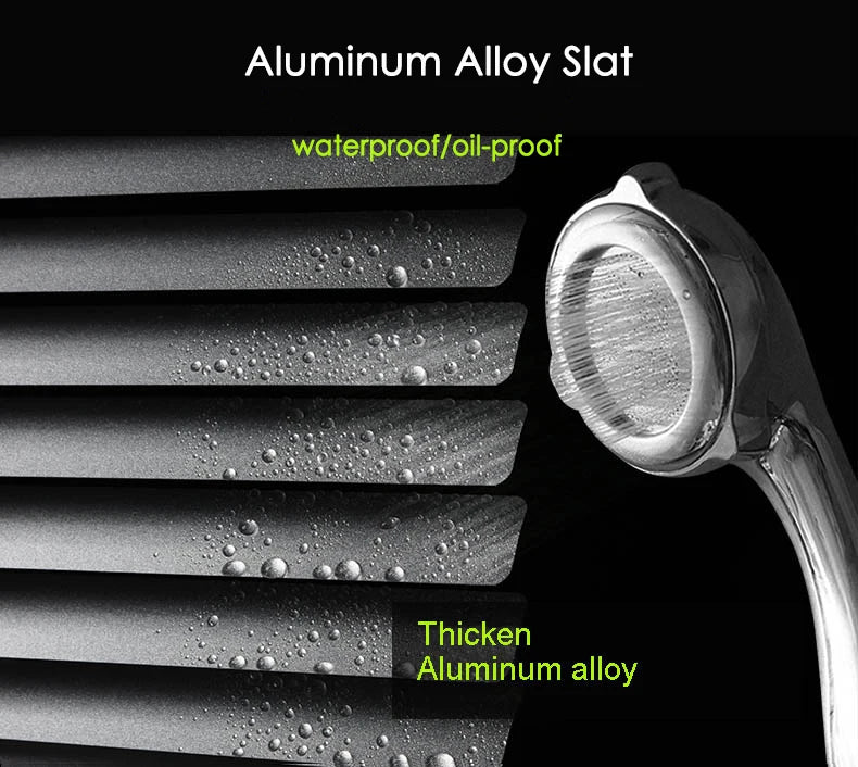 Store vénitien aluminium lames 25mm humidité salle bain