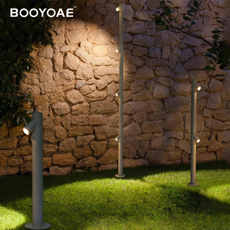 Lampadaire extérieur de pelouse moderne en aluminium - vue 5 sur 10