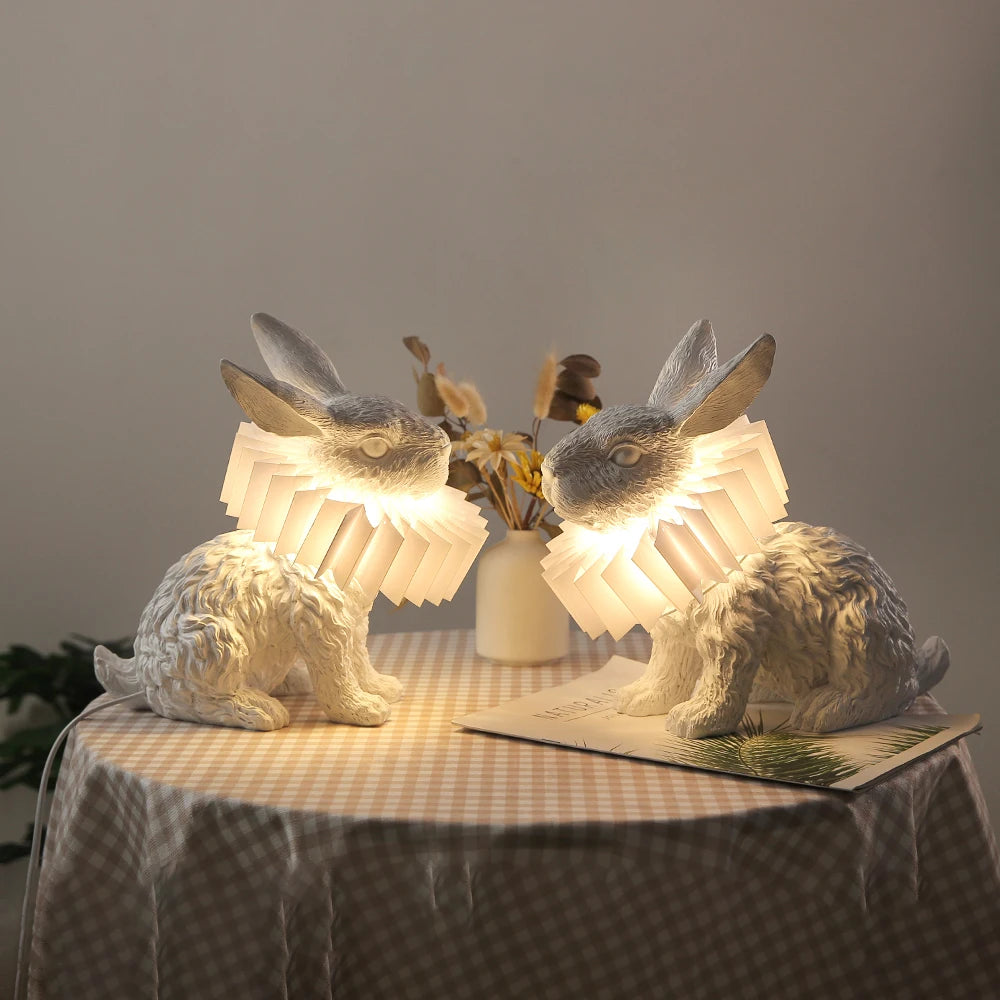 Lampe de table en forme de lapin pour chambre à coucher - vue 3 sur 15