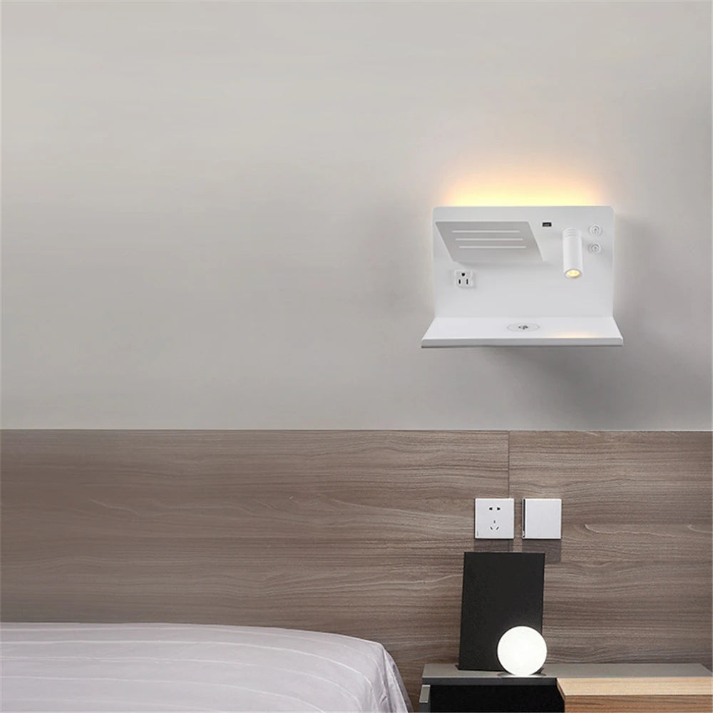 applique de lecture moderne sans fil en aluminium acrylique - vue 6 sur 10