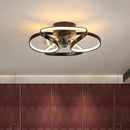 ventilateur de plafond smart led muet trois vitesses 	 style
