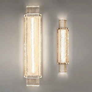 Modern designer crystal wall light for elegant interiors