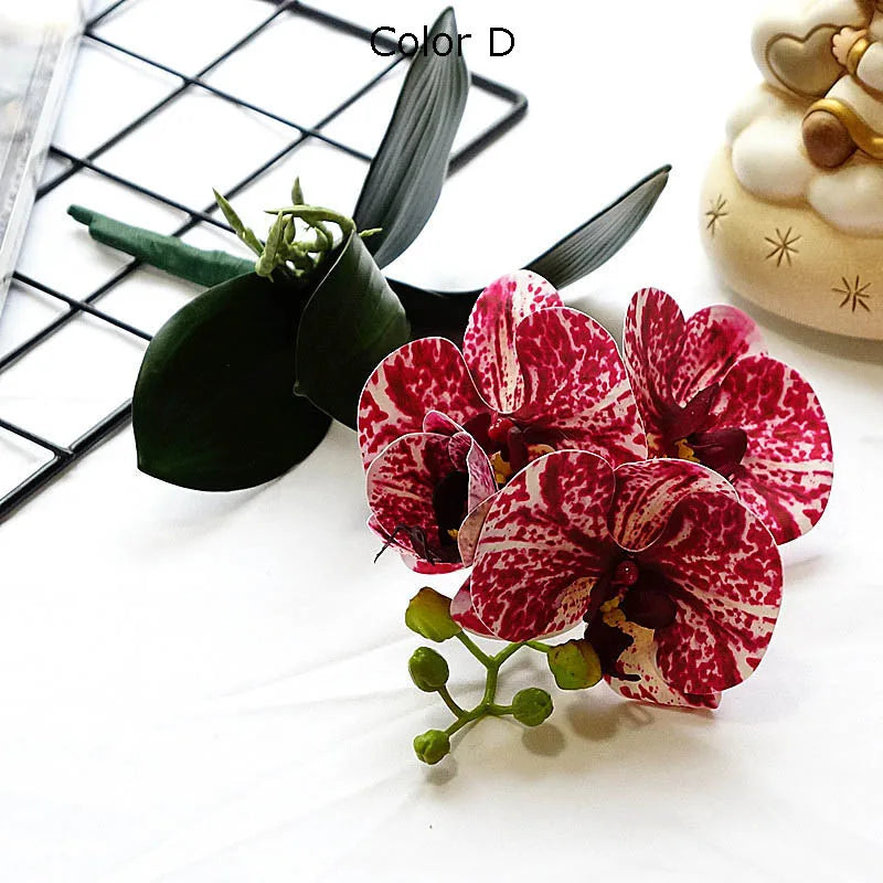 mini branche dorchidée artificielle pour décoration de mariage et domicile - vue 13 sur 13