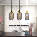 Minimalist vintage caged pendant light for bars and lofts