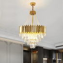 suspension moderne en cristal pour espaces contemporains élégants