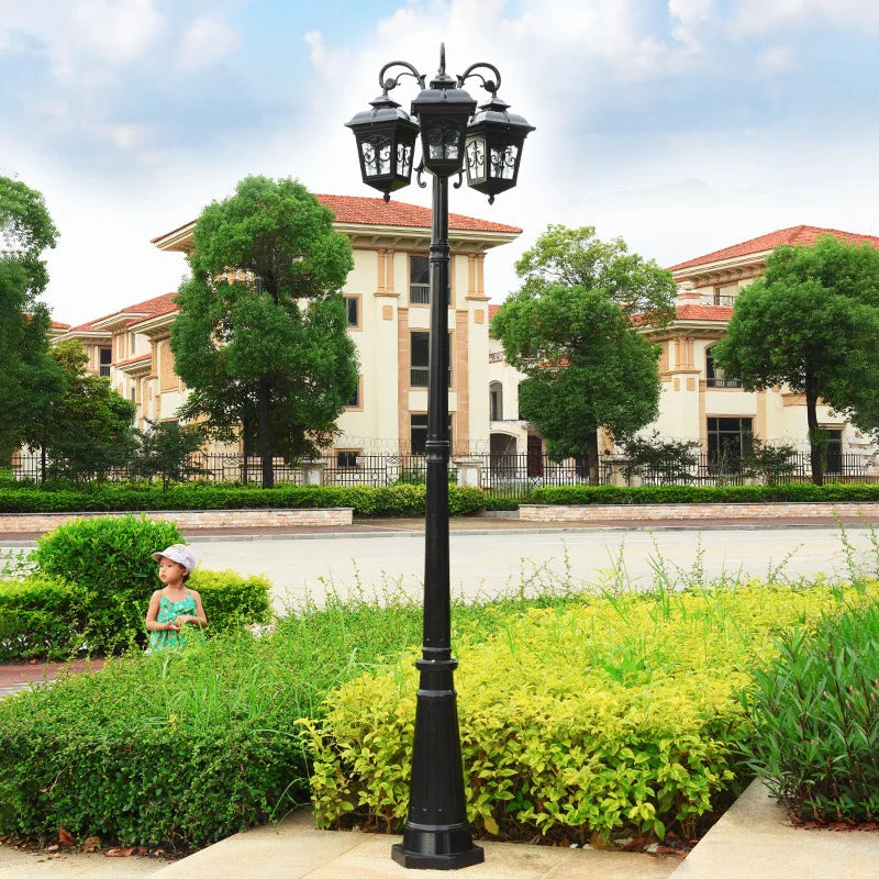 Outdoor waterproof multi-head LED garden lamp - vue 3 sur 10