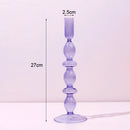 bougeoir en verre pour décoration romantique et festive