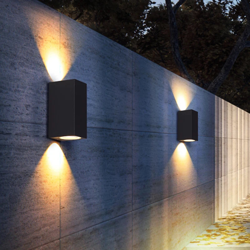 Applique murale éclairage extérieur étanche porche moderne balcon terrasse lampe IP54 applique jardin décoration éclairage mural - vue 7 sur 10