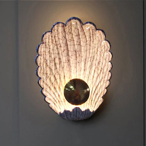 applique murale nordique coquille lumineuse pour intérieur décoratif