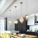 Nordic glass pendant light for minimalist restaurants