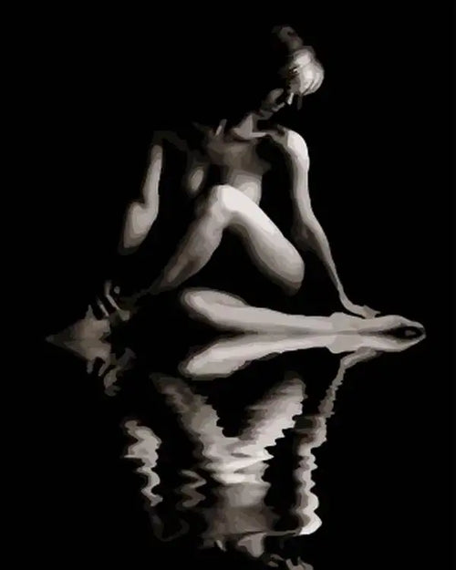 peinture par numéro fille portrait bricolage kit art décoratif