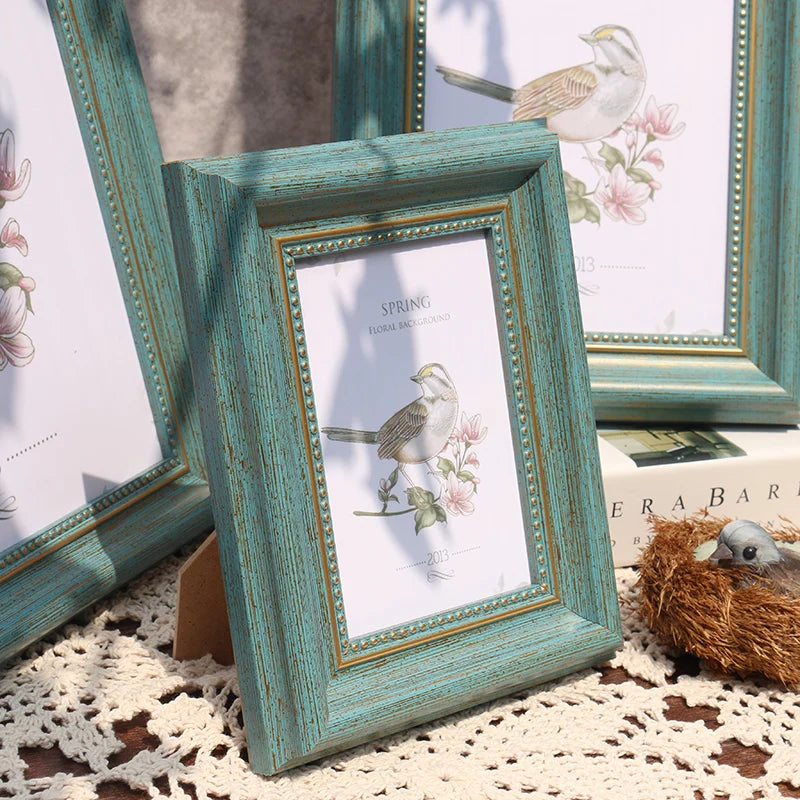cadre photo rétro pour décoration intérieure style américain - vue 3 sur 8