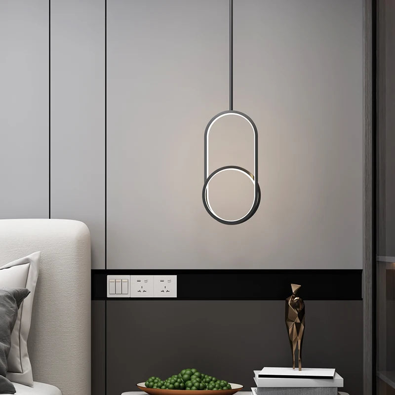 suspension de style moderne minimaliste de luxe - vue 5 sur 8