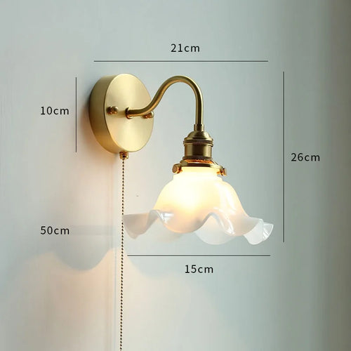 Applique murale LED cuivre moderne nordique - vue 24 sur 23