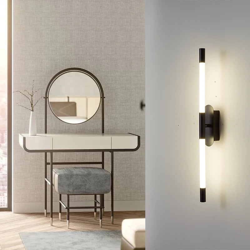 applique murale LED moderne décorative design nordique rotative - vue 5 sur 8
