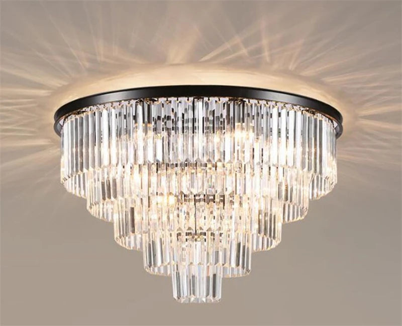 plafonnier moderne en cristal pour décoration élégante intérieure - vue 4 sur 7