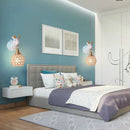 Applique murale en forme d'éléphant et de cerf pour chambre d'enfant