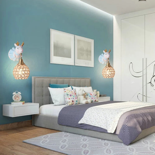 Applique murale en forme d'éléphant et de cerf pour chambre d'enfant