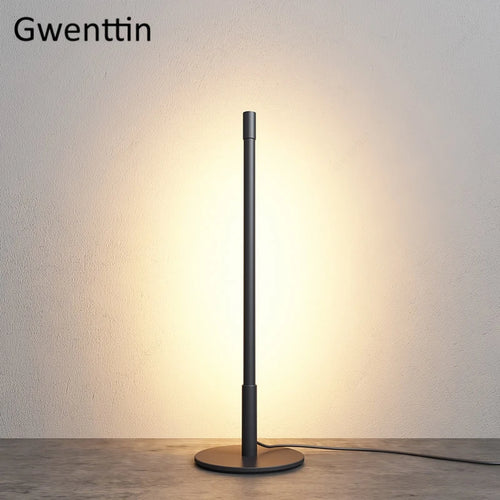Minimalist nordic style LED floor lamp for elegant interiors - vue 5 sur 10