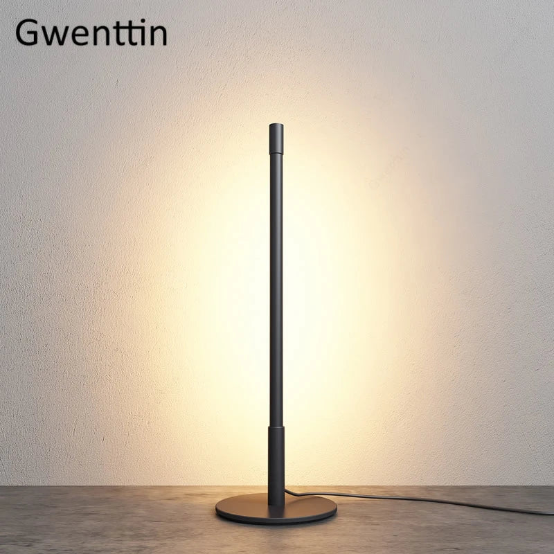 Minimalist nordic style LED floor lamp for elegant interiors - vue 4 sur 10