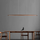 lustre led moderne créatif en noyer décoration nordique