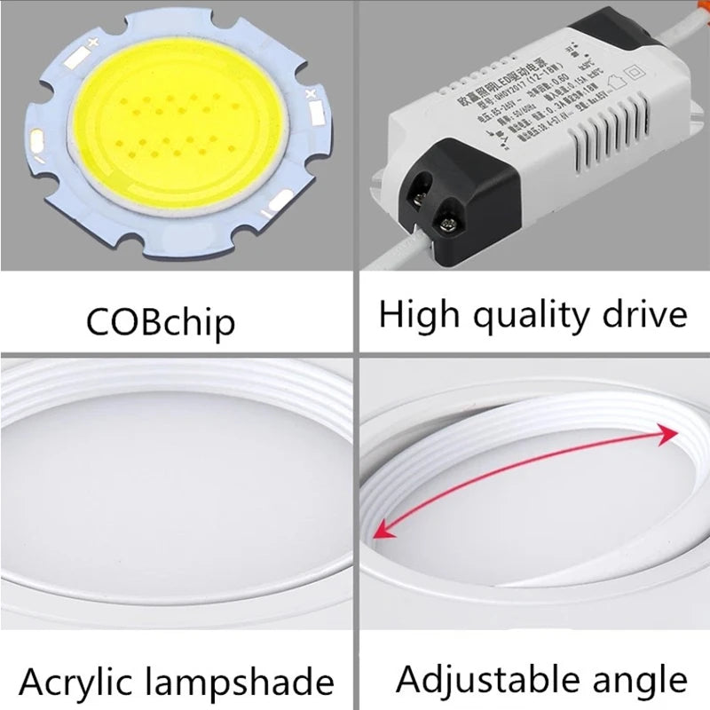 spot led encastrable à intensité variable pour décoration - vue 4 sur 5