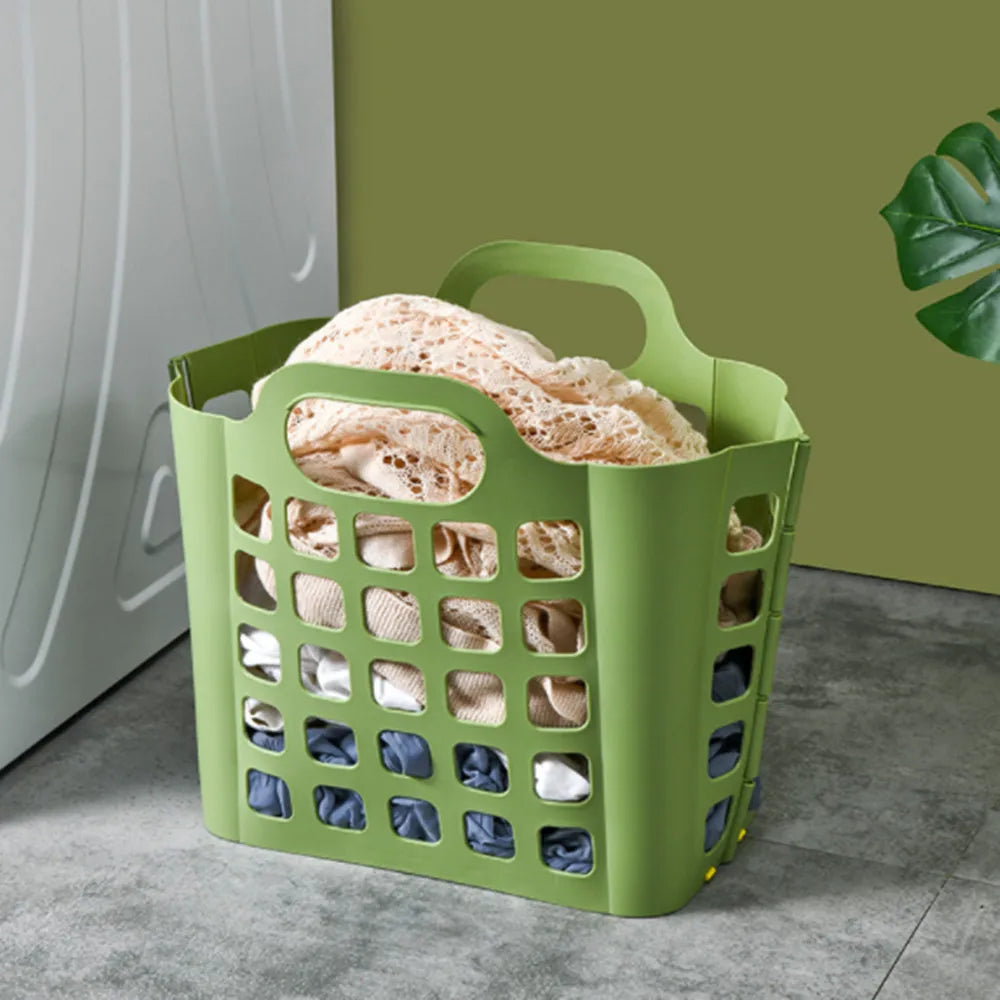 panier à linge pliable mural pour rangement de vêtements - vue 5 sur 9