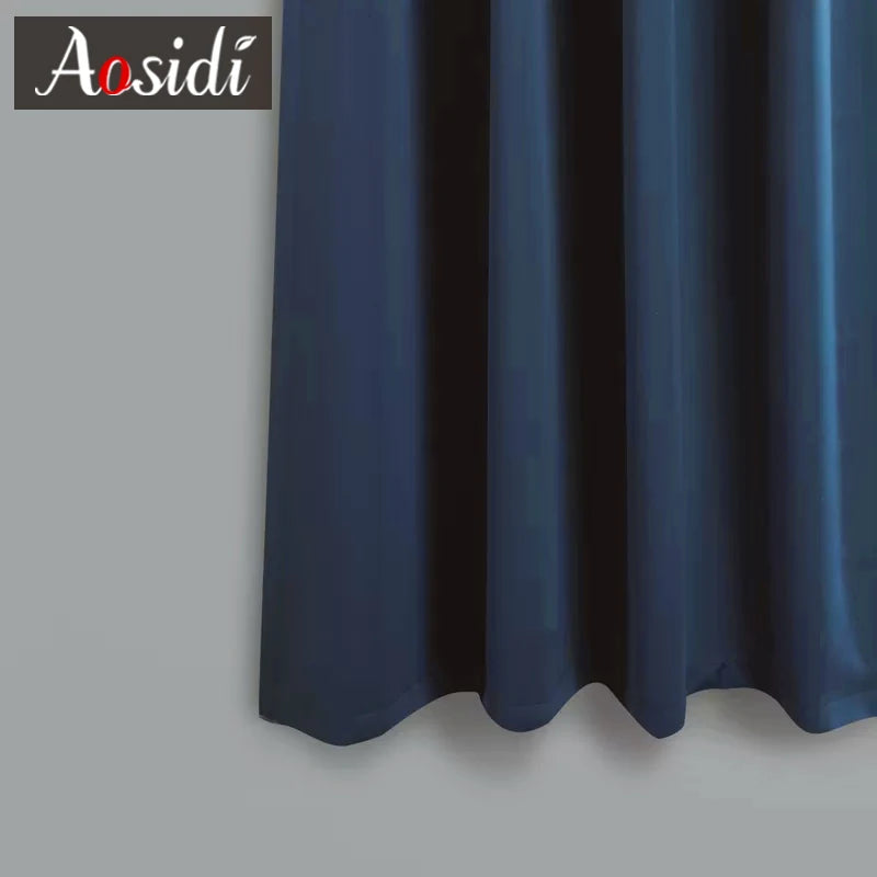 Rideau court occultant moderne pour cuisine chambre salon - vue 5 sur 12