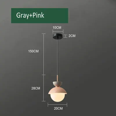 suspension créative avec abat-jour en verre et long câble - vue 13 sur 18