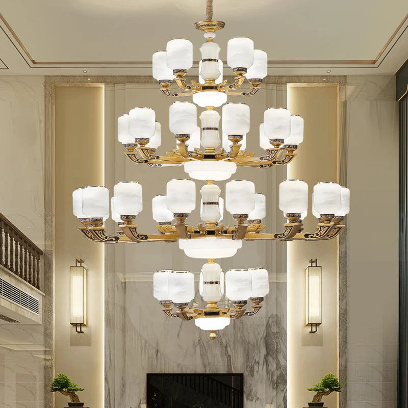 lustre chinois grande taille pour décoration d'intérieur élégant - vue 6 sur 18