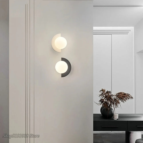 Modern nordic minimalist bedside wall light creative art luxury for living room dining room and bedroom - vue 7 sur 12