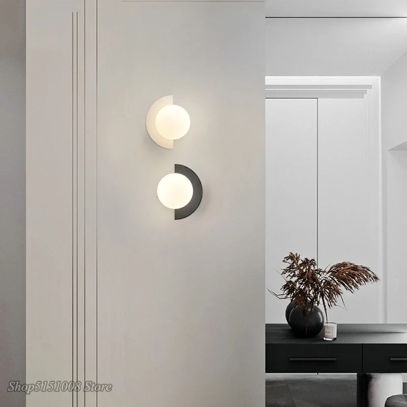 Modern nordic minimalist bedside wall light creative art luxury for living room dining room and bedroom - vue 6 sur 12