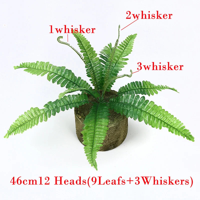 bouquet de fausses feuilles de palmier tropical décoratif pour fêtes et événements - vue 10 sur 13
