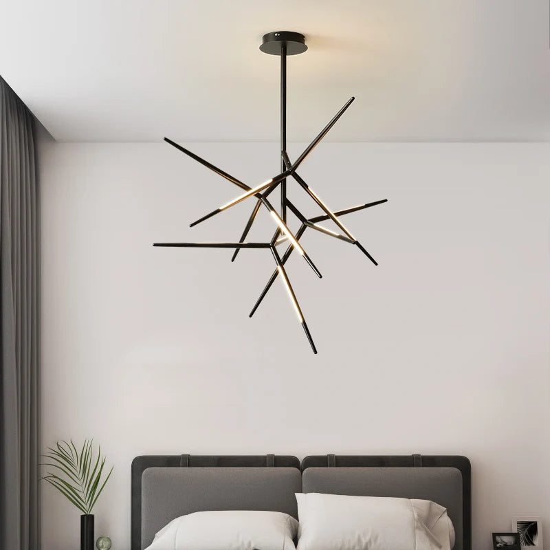 lustre postmoderne créatif simple personnalité concepteur molécule - vue 4 sur 6