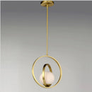Minimalist nordic round glass chandelier luxury designer light