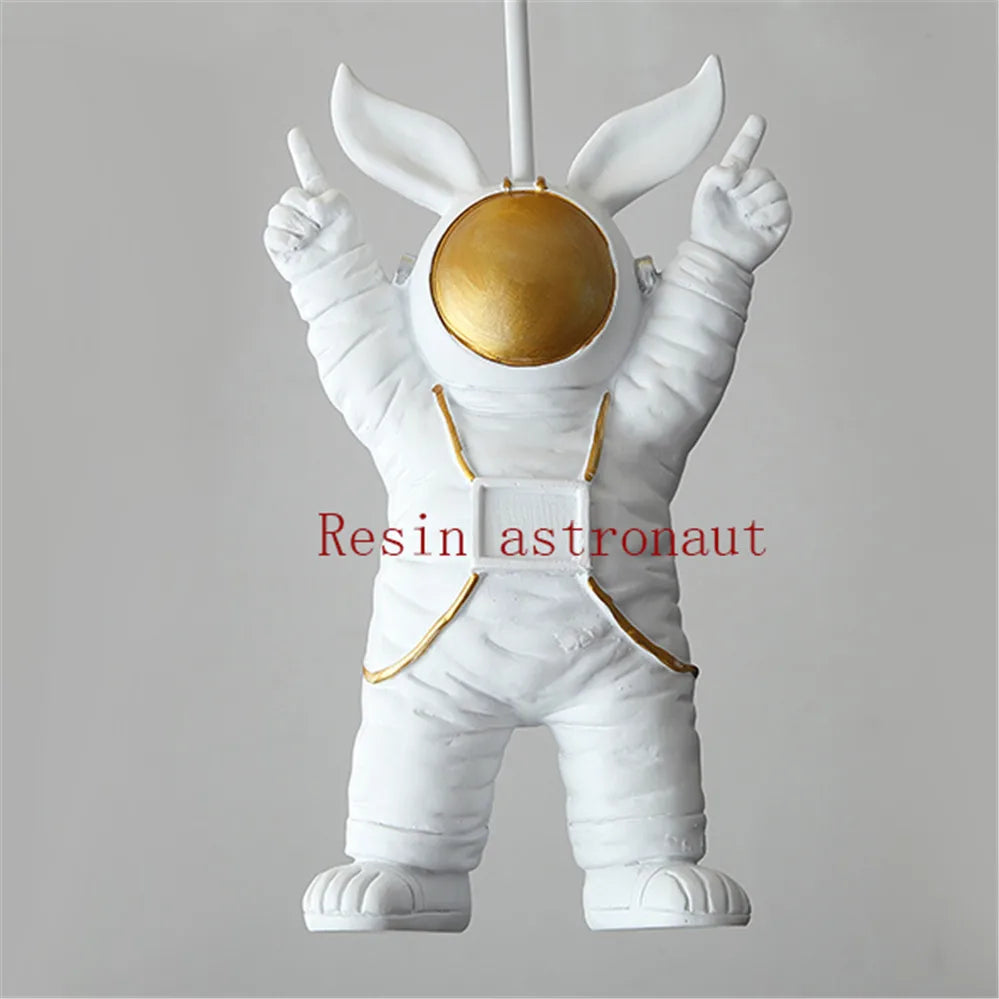 plafonnier led nordique avec astronaute et ballons pour enfants - vue 4 sur 28