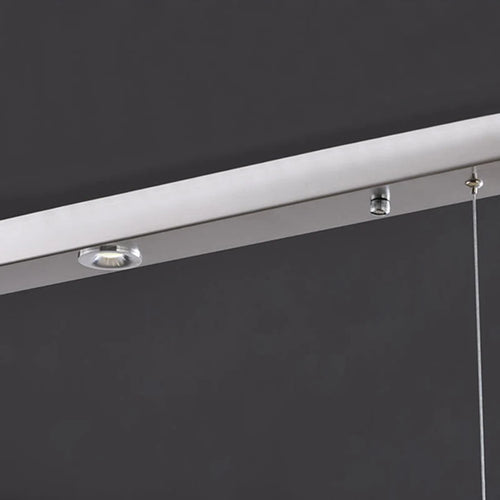 lustre led postmoderne en acier inoxydable pour villa